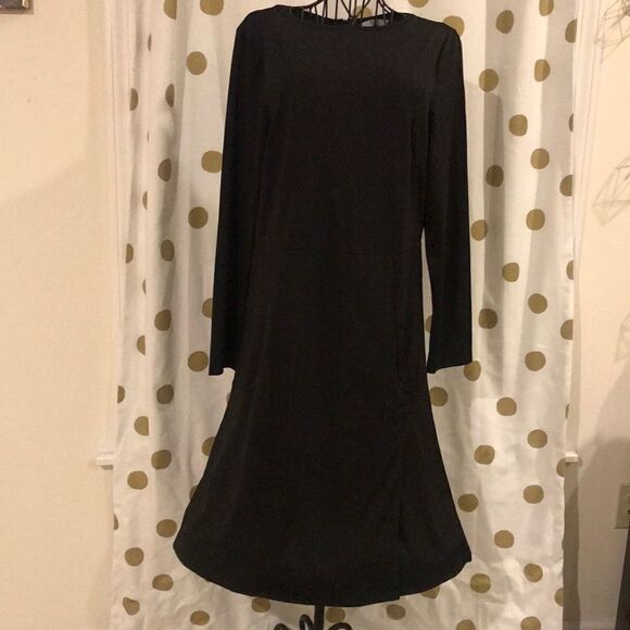 Al'Ofa Black  Split Hem Dress - Size XL - Picture 2 of 8